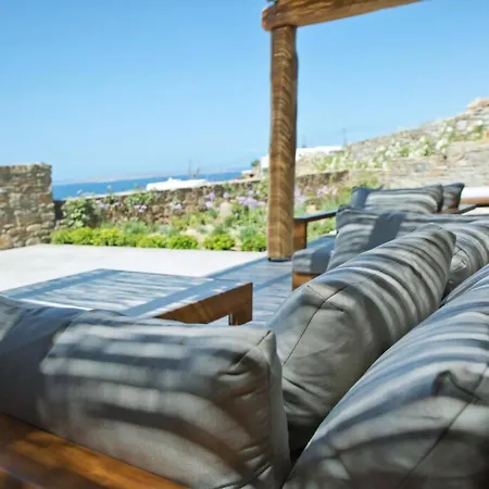 Boutique Mykonos Villa Heated Hot-Tub Wonderful Views Villa Heart Agia Sofia Villa